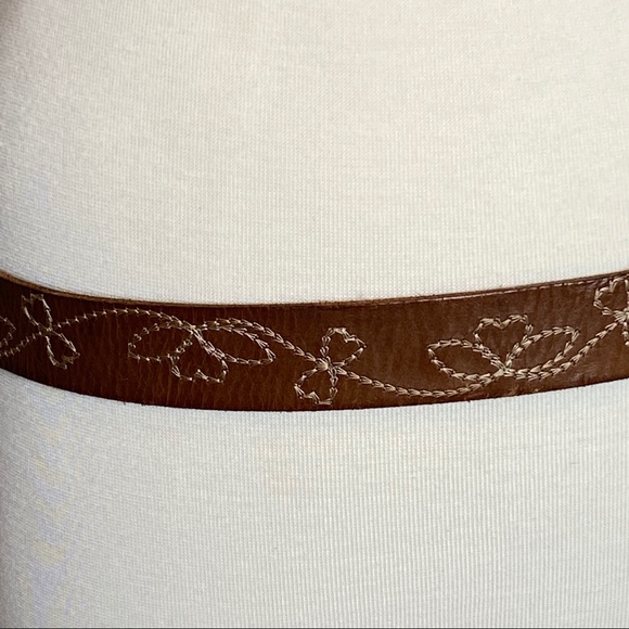 Linea Pelle Italian Leather Belt Embellish buckle - Picture 6 of 12